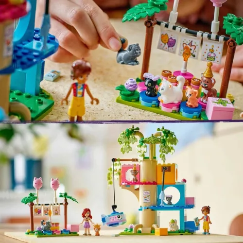 LEGO Friends Macska születésnapi parti és faház 42666