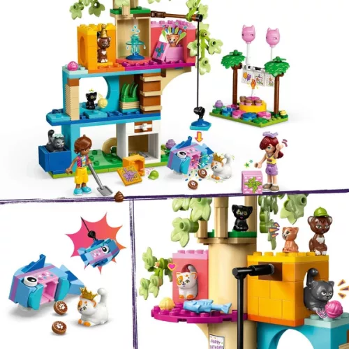 LEGO Friends Macska születésnapi parti és faház 42666