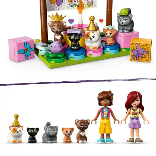 LEGO Friends Macska születésnapi parti és faház 42666