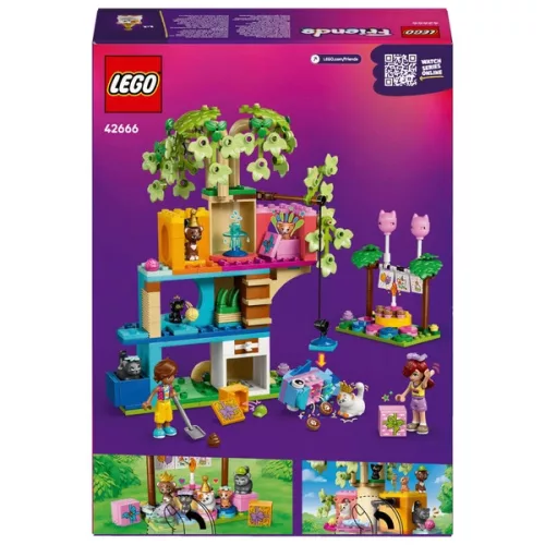 LEGO Friends Macska születésnapi parti és faház 42666