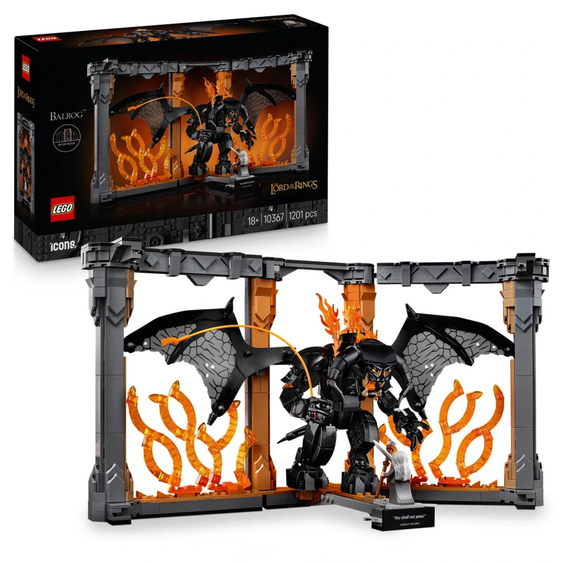 LEGO Icons A Gyűrűk Ura: Balrog könyvtámasz 10367 – fő nézet