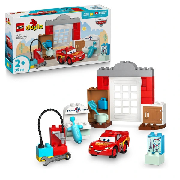 LEGO DUPLO Disney Verdák McQueen látogatása Doc műhelyében 10456 – alternatív kép 1