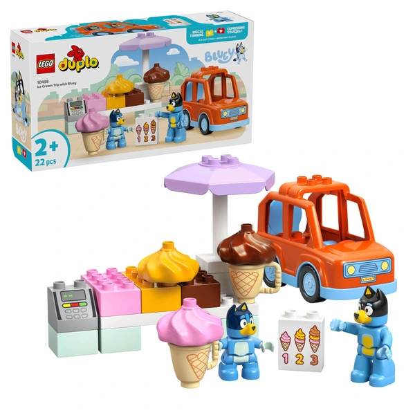 LEGO DUPLO Bluey Fagylaltozóba menet Bluey-val 10458 – alternatív kép 1