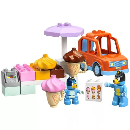 LEGO DUPLO Bluey Fagylaltozóba menet Bluey-val 10458