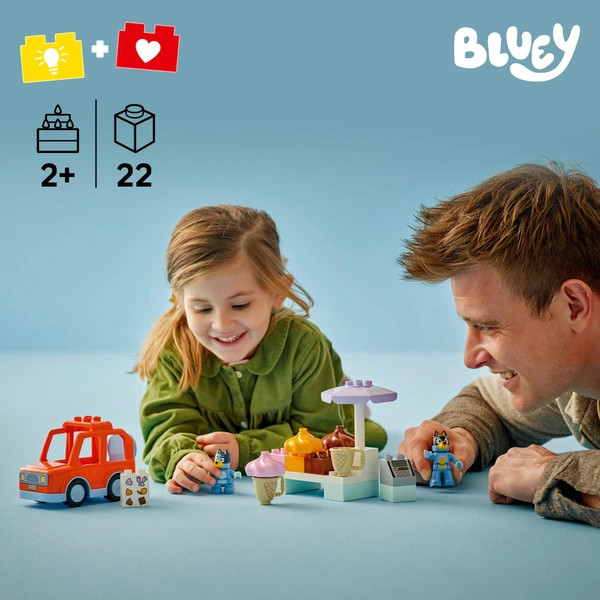 LEGO DUPLO Bluey Fagylaltozóba menet Bluey-val 10458 – alternatív kép 3