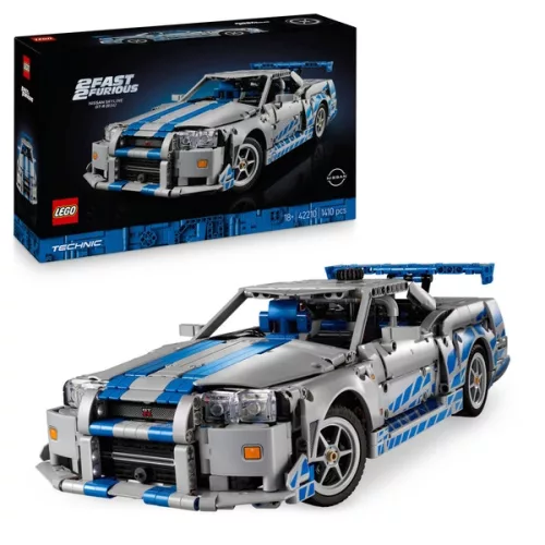 LEGO Technic 2 Halálos iramban Nissan Skyline GT-R (R34) versenyautó 42210