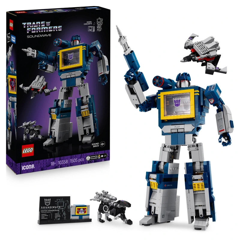 LEGO Icons Transformers: Soundwave 10358 – fő nézet