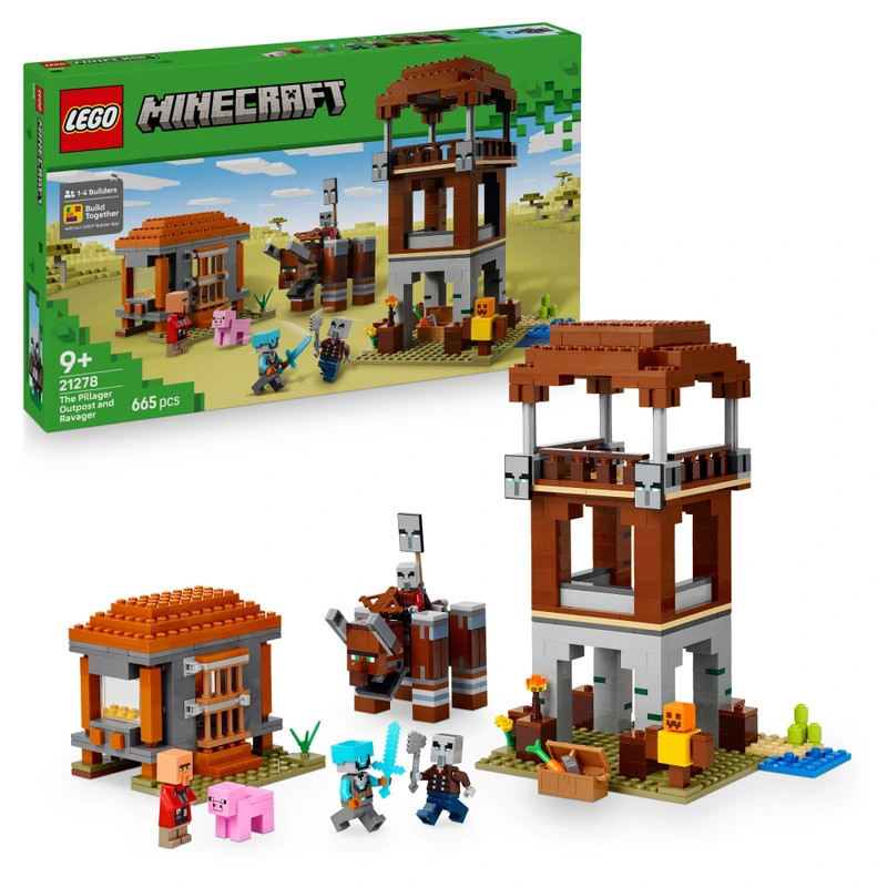 LEGO Minecraft Egy Pusztító a Fosztogató Előőrsön 21278 – fő nézet