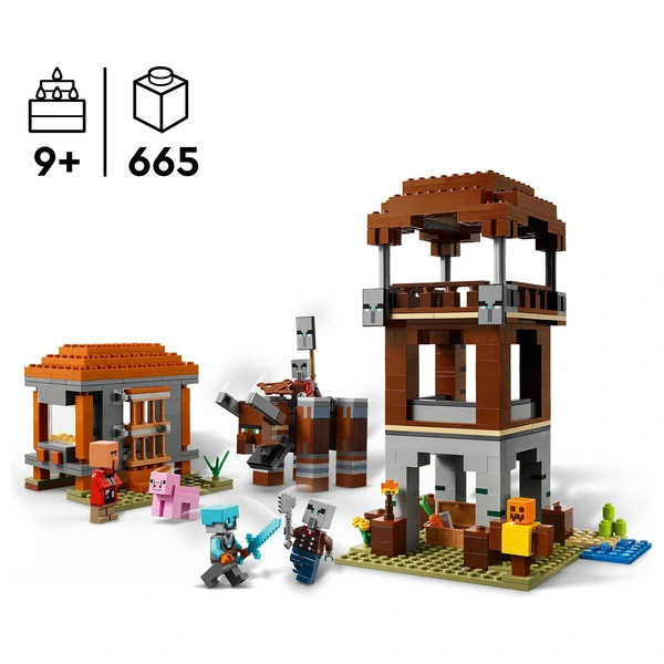 LEGO Minecraft Egy Pusztító a Fosztogató Előőrsön 21278 – alternatív kép 2