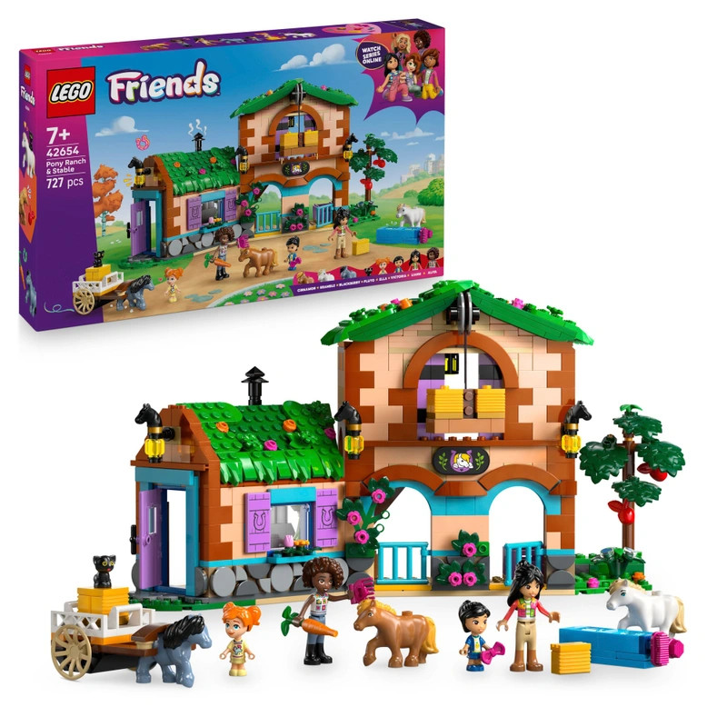 LEGO Friends Pónifarm és Istálló 42654 – fő nézet