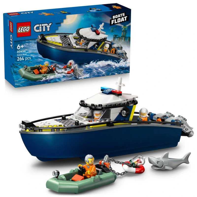 LEGO City Rendőrségi csónakos üldözés 60456 – fő nézet
