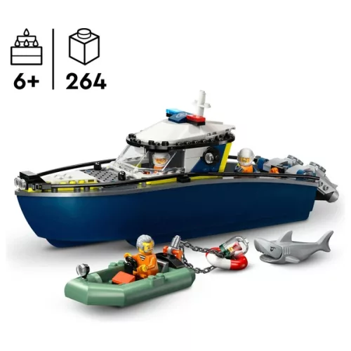 LEGO City Rendőrségi csónakos üldözés 60456