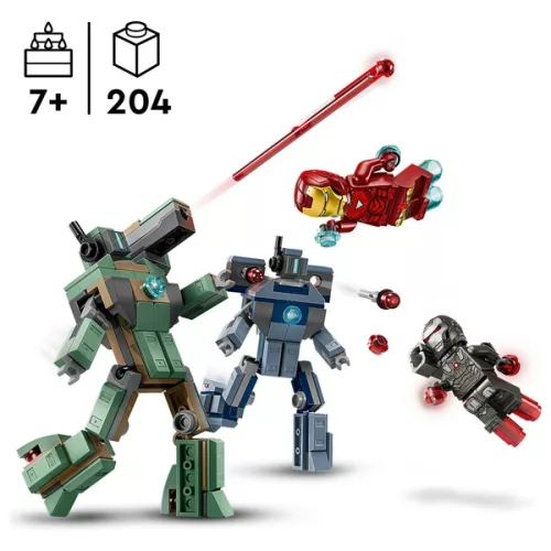 LEGO Marvel Super Heroes Vasember és Harci Gép a Hammer Drónok ellen 76320