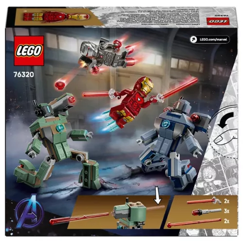 LEGO Marvel Super Heroes Vasember és Harci Gép a Hammer Drónok ellen 76320