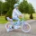 16 colos Disney Die Eiskönigin gyerekkerékpár kiegészítő kerekekkel, türkiz/lila