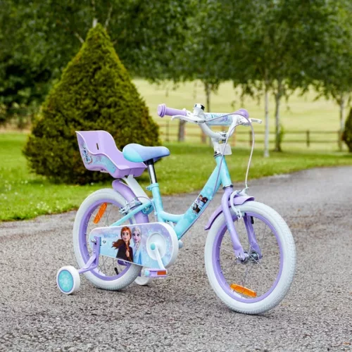 12 colos Disney Jégvarázs gyerekbicikli, lila