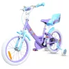 16 colos Disney Stitch gyerekbicikli pótkerekekkel, lila/világoskék