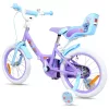 16 colos Disney Stitch gyerekbicikli pótkerekekkel, lila/világoskék