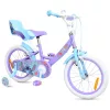 16 colos Disney Stitch gyerekkerékpár kiegészítő kerekekkel, lila/világoskék