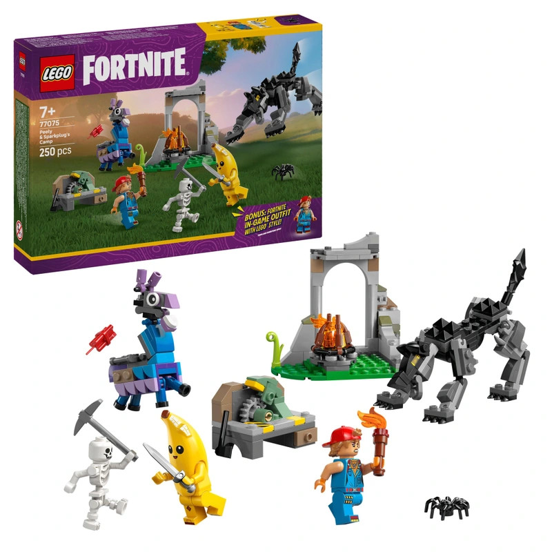 LEGO Fortnite Schali tábora és a gyújtógyertya-művész 77075 – fő nézet