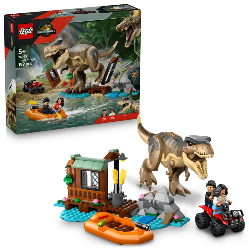 LEGO Jurassic World Szökés a T. Rex elől 76975 – fő nézet