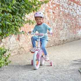   14 colos Disney Prinzessin gyerekkerékpár kiegészítő kerekekkel, pink