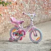 14 colos Disney Princess gyerekbicikli pótkerekekkel, rózsaszín