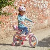14 colos Disney Prinzessin gyerekkerékpár kiegészítő kerekekkel, pink