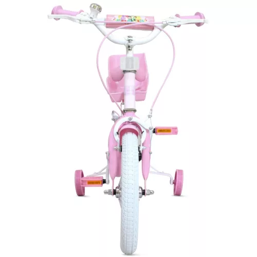 14 colos Disney Prinzessin gyerekkerékpár kiegészítő kerekekkel, pink