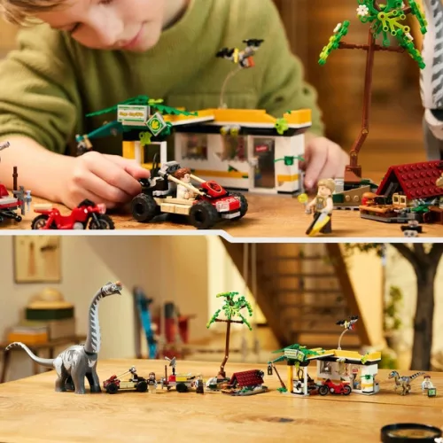 LEGO Jurassic World Raptor és Titanosaurus: Nagyszerű nyom 76973