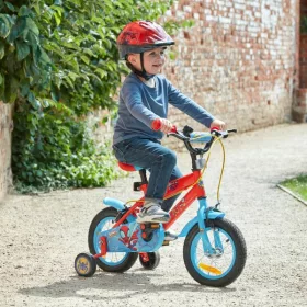   12 colos gyerekbicikli Marvel Spidey pótkerekekkel, piros/kék