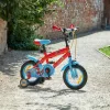 12 colos gyerekbicikli Marvel Spidey pótkerekekkel, piros/kék