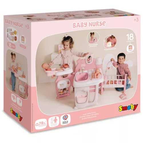 Smoby Baby Nurse babajátszó központ tartozékokkal