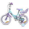 14 colos Disney Jégvarázs gyerekbicikli pótkerekekkel, türkiz/lila