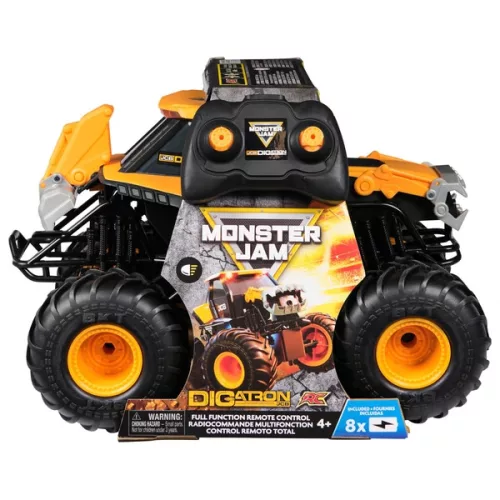 Monster Jam távirányítós autó RC DIGatron 1:15, 3–5 év, Többszínű
