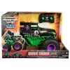 Monster Jam távirányítós autó Smash & Bash RC Grave Digger 1:15, 3–5 év, Többszínű