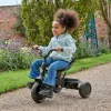 QPlay Elite Platinum 6 az 1-ben háromkerekű és babakocsi kormánykerékkel és tetővel, zöld