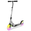 Rahmory Lunar Inline Scooter Összecsukható Roller LED Kerekekkel Szürke, 3–5 év, Többszínű