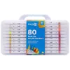 Crafty Co. Dual Tip profi akril marker szett, 80 db