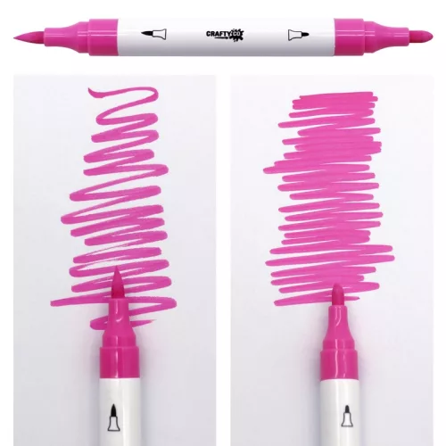 Crafty Co. Dual Tip profi akril marker szett, 80 db