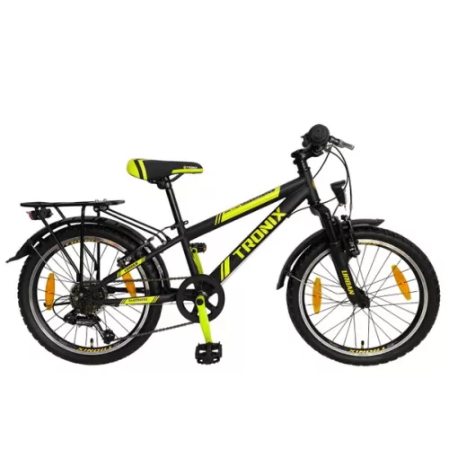 20 colos gyermek kerékpár Urban Tronix StVZO fekete/sárga
