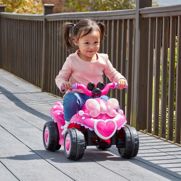 Minnie Maus Quad ATV Elektroauto für Kinder mit 7,2V Lithium Akku – alternatív kép 2