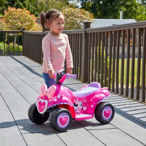 Minnie Maus Quad ATV Elektroauto für Kinder mit 7,2V Lithium Akku