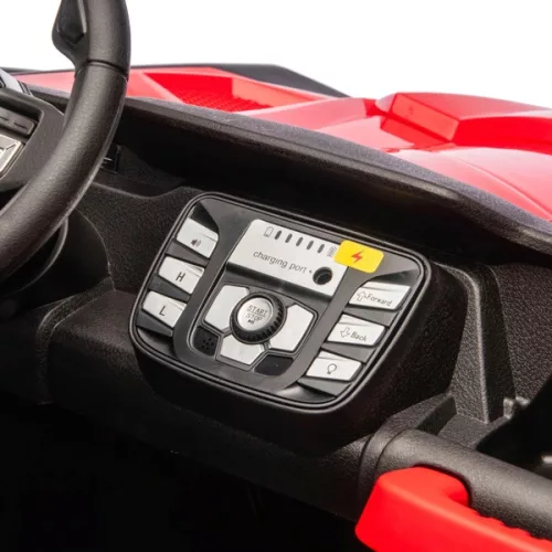Terepjáró UTV elektromos autó gyerekeknek 21,6 V-os lítium akkumulátorral, fénnyel és hanggal