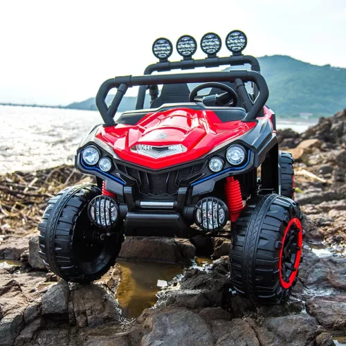 Terepjáró UTV elektromos autó gyerekeknek 21,6 V-os lítium akkumulátorral, fénnyel és hanggal
