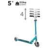 Globber Roller FLOW ELEMENT LIGHTS Gyerek Roller LED Kerekekkel Aqua Blue, 3–5 év, Többszínű