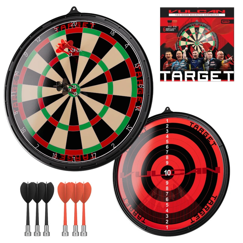 Target Vulcan mágneses darts tábla dartsokkal – fő nézet