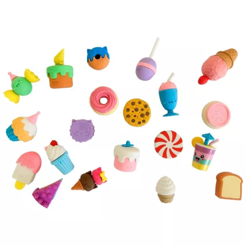 Crafty Co. Sweet Treats radírkészlet, 20 db