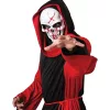 Véres maszk csuklyával, halloweeni jelmez