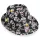 Villogó koponyás trilby kalap, 58 cm, halloweeni kellék